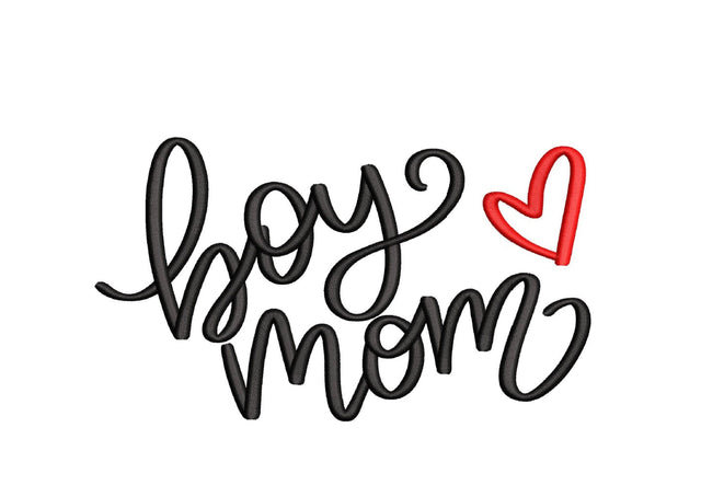 Boy Mom Embroidery Design, Mom Life Embroidery File, 5 sizes, Instant Download Embroidery/Applique DESIGNS Nino Nadaraia 