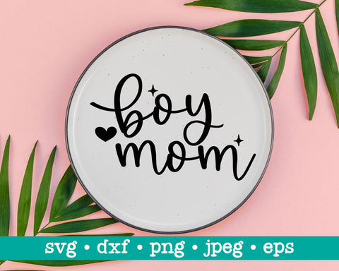 Boy mom svg, Boy mom hand lettered svg, Boy mom jpg, Boy mom png, Boy mom dxf, Cricut cut file, Mama svg, Mommy svg, Mom of boys svg SVG MAKStudion 
