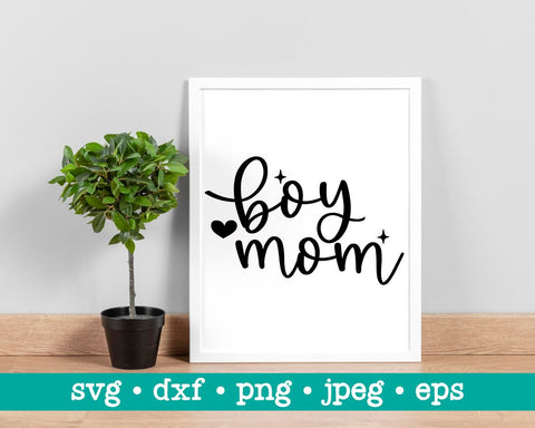 Boy mom svg, Boy mom hand lettered svg, Boy mom jpg, Boy mom png, Boy mom dxf, Cricut cut file, Mama svg, Mommy svg, Mom of boys svg SVG MAKStudion 