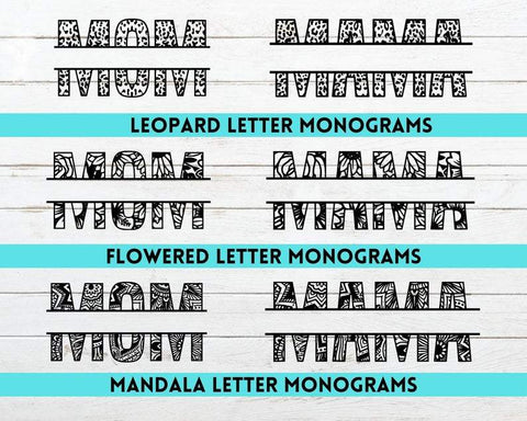 Boy Mom SVG Bundle. Mama of Boys. Leopard Cheetah Mom SVGs and DXF files. Mom Life Sayings and Quotes. Monogram Frames SVG NextArtWorks 