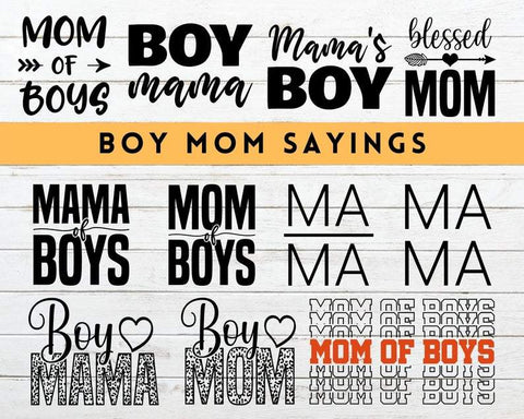 Boy Mom SVG Bundle. Mama of Boys. Leopard Cheetah Mom SVGs and DXF files. Mom Life Sayings and Quotes. Monogram Frames SVG NextArtWorks 