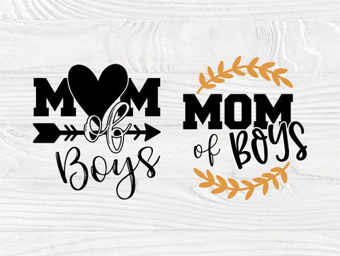 Boy Mom SVG Bundle Mom of Boys Mama Cricut Files SVG TonisArtStudio 