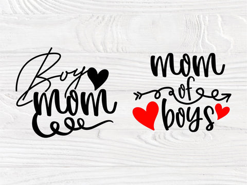 Boy Mom SVG - So Fontsy