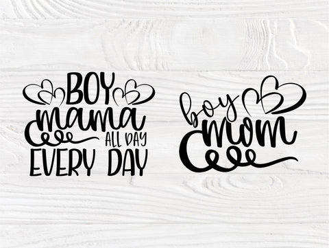 Boy Mom SVG Bundle Mom of Boys Mama Cricut Files SVG TonisArtStudio 