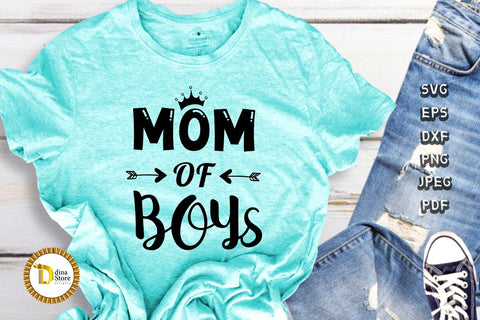 Boy Mom Svg - Mother's Day Svg SVG Dina.store4art 