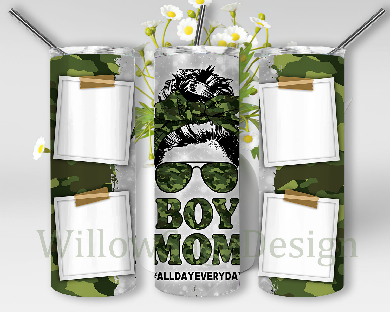 Mom Of Boys Tumbler Wraps. Camouflage Sublimation For Mug