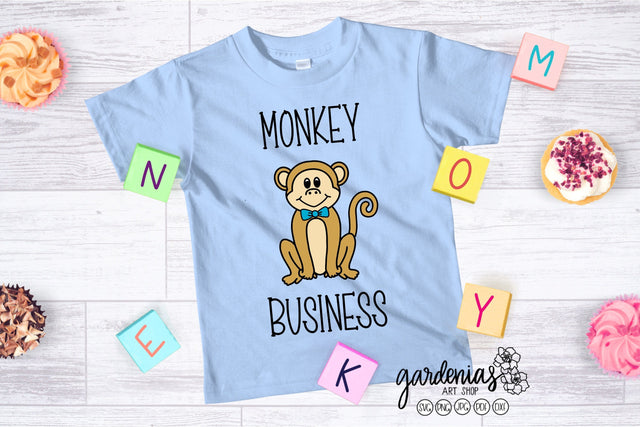 Boy Monkey Business SVG Gardenias Art Shop 