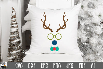 Boy Reindeer SVG Cut File - Christmas SVG SVG Old Market 