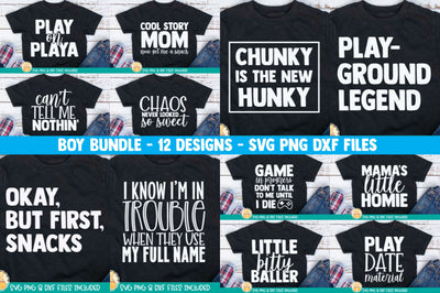 Boy Shirt SVG Bundle | Funny Toddler Quotes SVG Cheese Toast Digitals 
