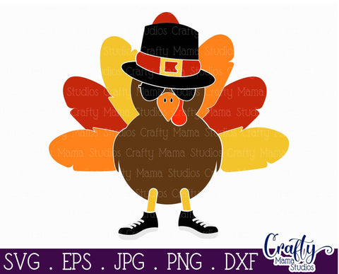 Boy Turkey Svg - Thanksgiving Svg SVG Crafty Mama Studios 