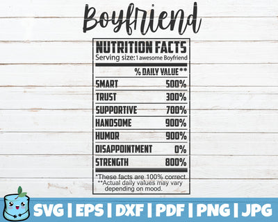 Boyfriend Nutrition Facts SVG MintyMarshmallows 
