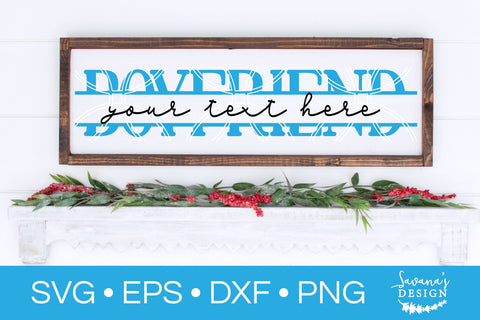 Boyfriend Split Monogram SVG SVG SavanasDesign 
