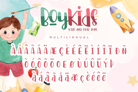 Boykids Font Letterena Studios 