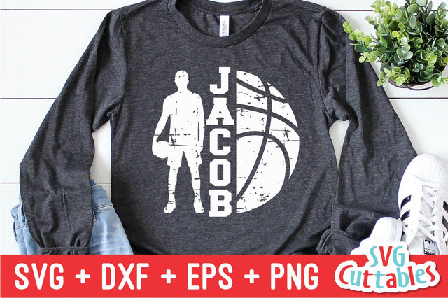 Boys Basketball Split SVG Svg Cuttables 