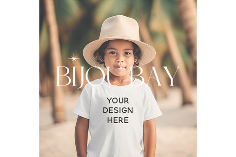 Boys T-Shirt Mockup Bundle - 6 Summer JPG Mock Up Images Mock Up Photo BijouBay 
