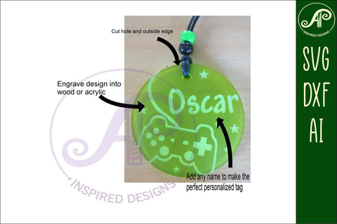 Boys theme set A keychain DIGITAL SVG 6 personalized designs SVG APInspireddesigns 