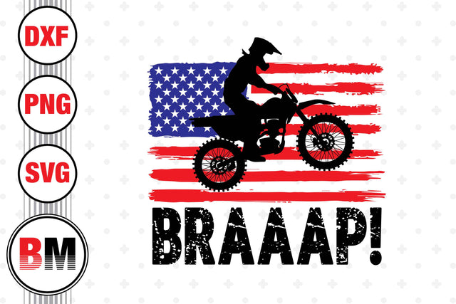 Braaap Motocross SVG, PNG, DXF Files SVG BMDesign 