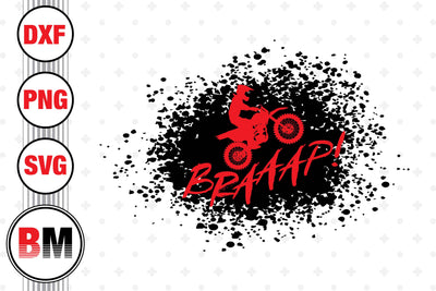 Braaap Motocross SVG, PNG, DXF Files SVG BMDesign 