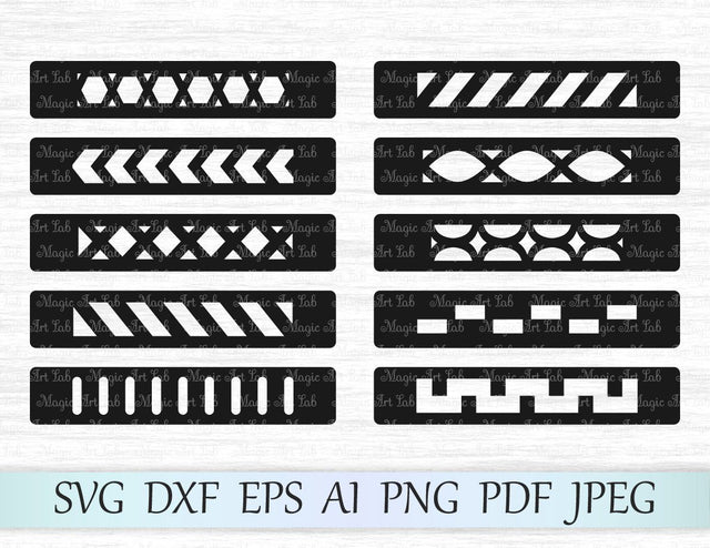 Bracelet cut files SVG MagicArtLab 