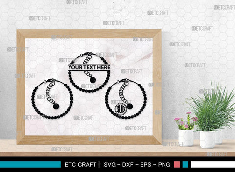 Bracelet Silhouette, Bracelet SVG, Leather Bracelet Svg, Fashion Svg, Bracelet Monogram, SB00184 SVG ETC Craft 