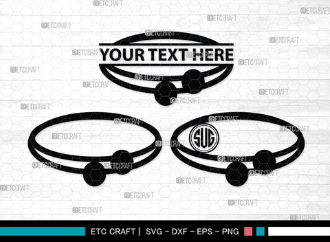 Bracelet Silhouette, Bracelet SVG, Leather Bracelet Svg, Fashion Svg, Bracelet Monogram, SB00184 SVG ETC Craft 