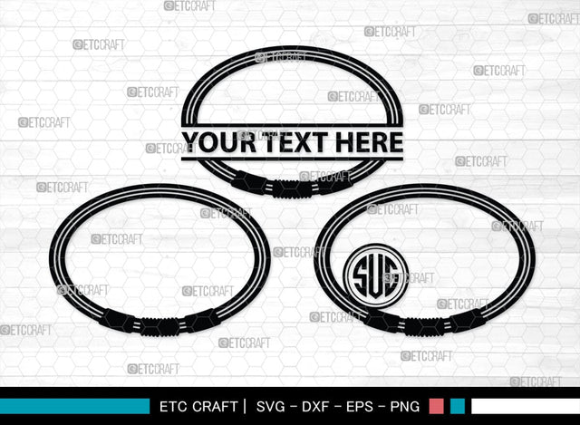 Bracelet Silhouette, Bracelet SVG, Leather Bracelet Svg, Fashion Svg, Bracelet Monogram, SB00184 SVG ETC Craft 