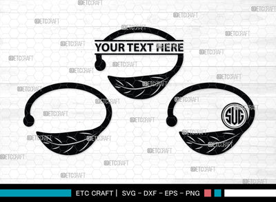 Bracelet Silhouette, Bracelet SVG, Leather Bracelet Svg, Fashion Svg, Bracelet Monogram, SB00184 SVG ETC Craft 