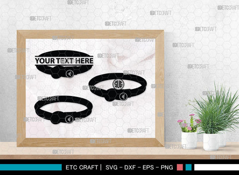 Bracelet Silhouette, Bracelet SVG, Leather Bracelet Svg, Fashion Svg, Bracelet Monogram, SB00184 SVG ETC Craft 