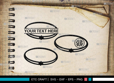 Bracelet Silhouette, Bracelet SVG, Leather Bracelet Svg, Fashion Svg, Bracelet Monogram, SB00184 SVG ETC Craft 