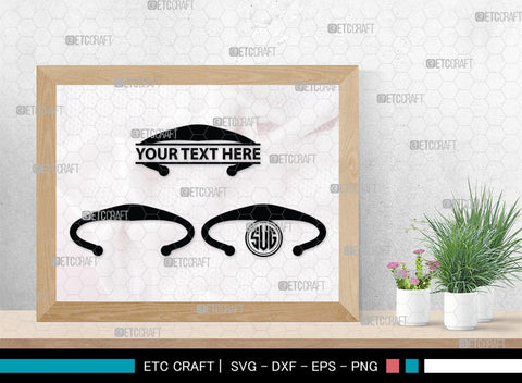 Bracelet Silhouette, Bracelet SVG, Leather Bracelet Svg, Fashion Svg, Bracelet Monogram, SB00184 SVG ETC Craft 