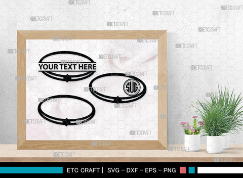 Bracelet Silhouette, Bracelet SVG, Leather Bracelet Svg, Fashion Svg, Bracelet Monogram, SB00184 SVG ETC Craft 