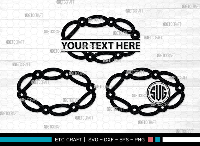 Bracelet Silhouette, Bracelet SVG, Leather Bracelet Svg, Fashion Svg, Bracelet Monogram, SB00184 SVG ETC Craft 