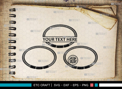 Bracelet Silhouette, Bracelet SVG, Leather Bracelet Svg, Fashion Svg, Bracelet Monogram, SB00184 SVG ETC Craft 