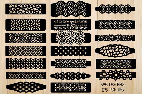 Bracelet Svg, Bracelets Templates for Cutting SVG Yuliya 