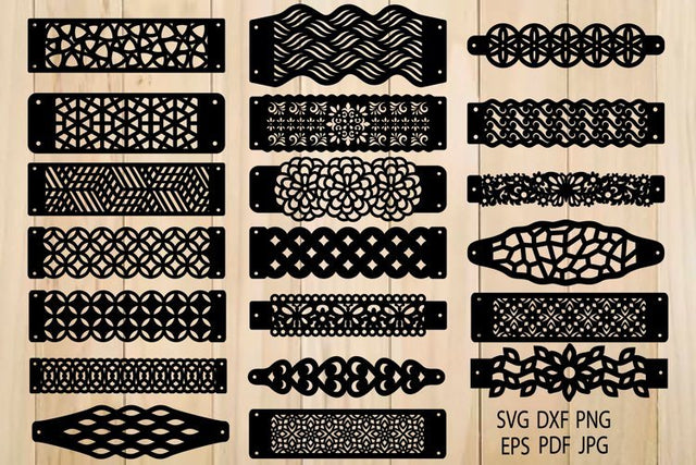 Bracelet Svg, Bracelets Templates for Cutting SVG Yuliya 