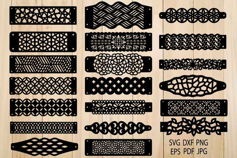 Bracelet Svg, Bracelets Templates for Cutting SVG Yuliya 