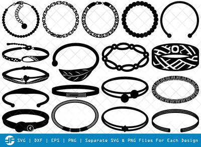 Bracelet SVG Cut Files | Leather Bracelet Silhouette Bundle SVG ETC Craft 