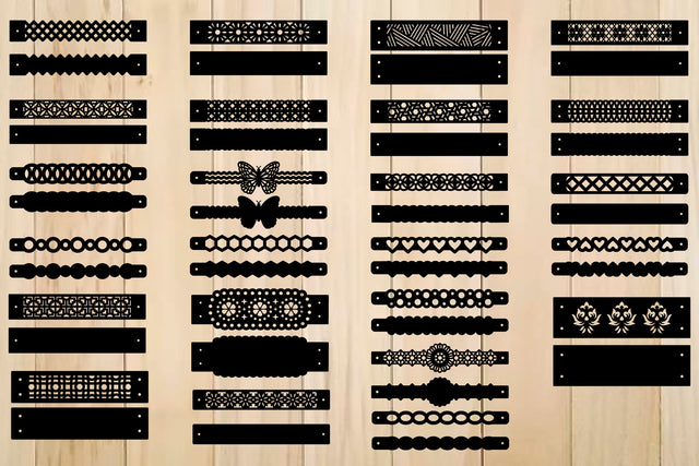 Bracelets Svg, Bracelet Template for Cutting SVG Yuliya 