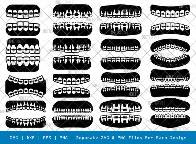 Braces Silhouette Svg Cricut Cut Files Png Bundle, SB01044 SVG ETC Craft 