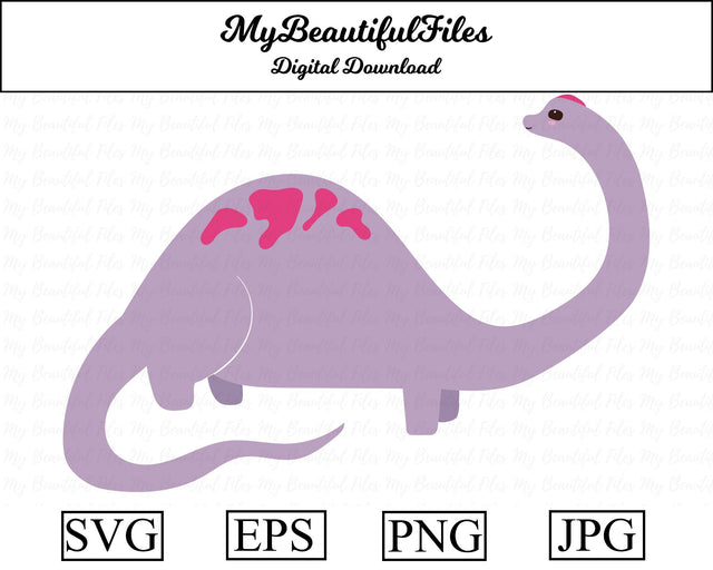 Brachiosaurus - Dinosaur SVG MyBeautifulFiles 
