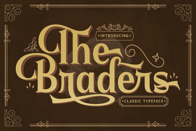 Braders Typeface Font Storytype Studio 