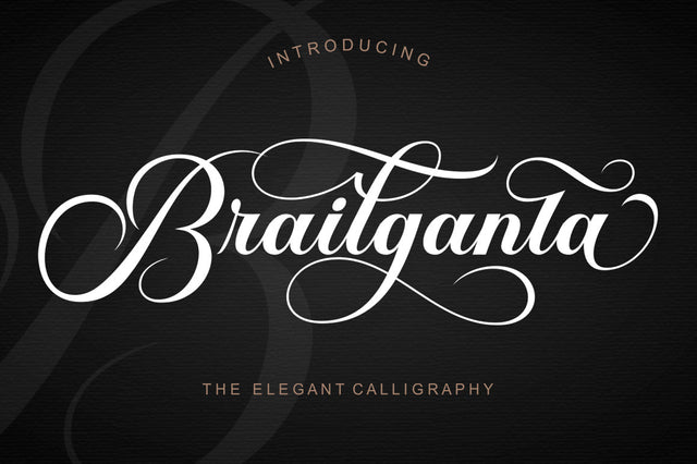 Brailgenta Script Font Nanda Putra Sukmayadi 