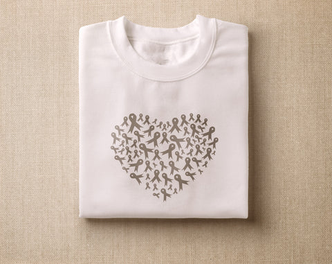 Brain Cancer Awareness Sublimation Designs Bundle, 20 Designs, Brain Cancer Warrior PNG Files, Gray Ribbon PNG Files Sublimation HappyDesignStudio 