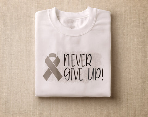Brain Cancer Awareness Sublimation Designs Bundle, 20 Designs, Brain Cancer Warrior PNG Files, Gray Ribbon PNG Files Sublimation HappyDesignStudio 