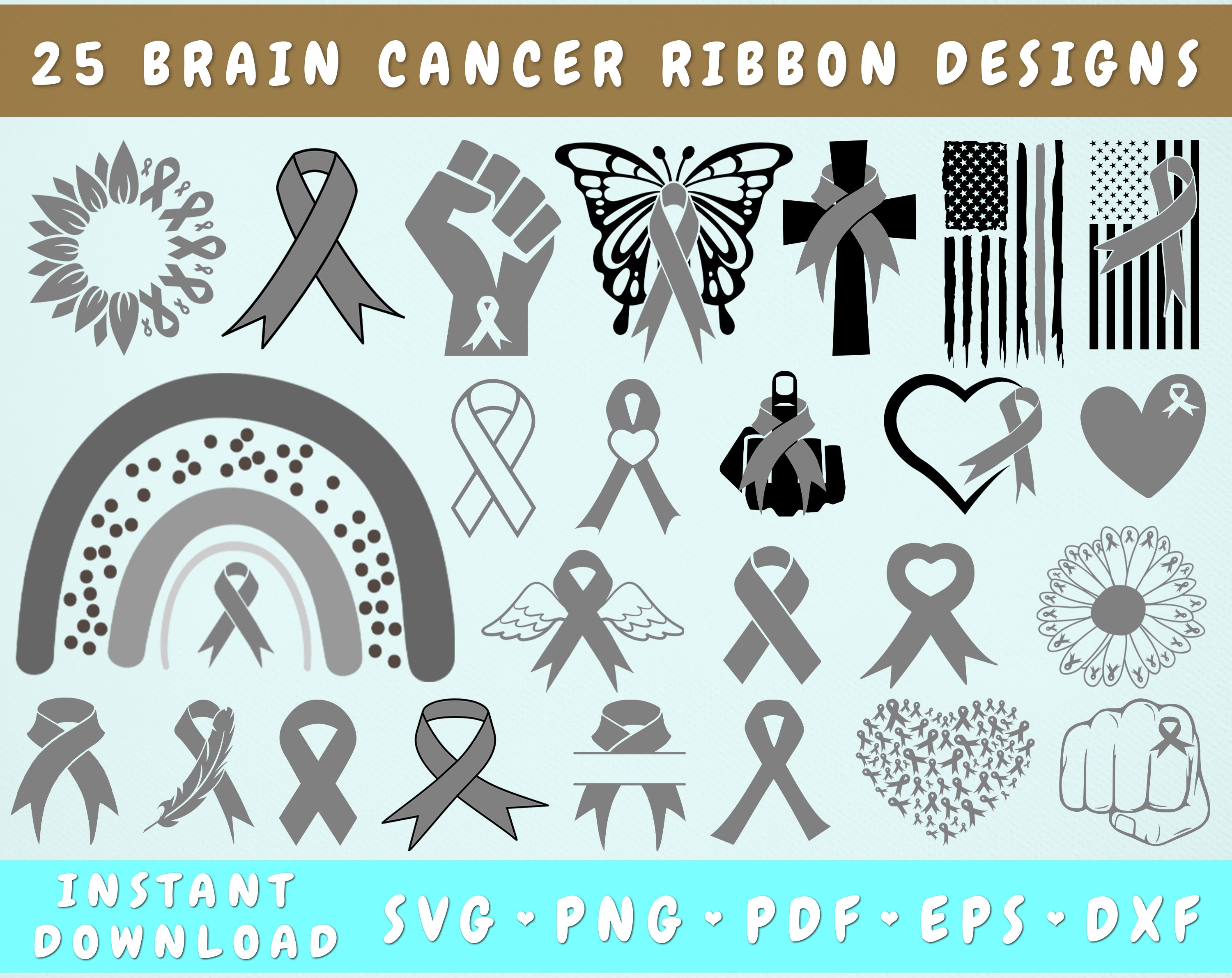 brain cancer ribbon