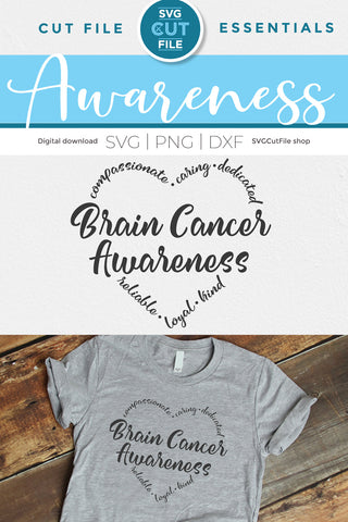 Brain Cancer svg SVG SVG Cut File 