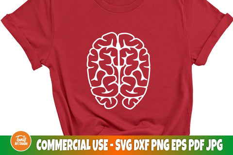 Brain silhouette SVG | Brain cut file | Medical svg vector SVG TonisArtStudio 