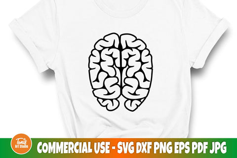 Brain silhouette SVG | Brain cut file | Medical svg vector SVG TonisArtStudio 