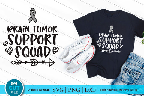 Brain Tumor svg, brain tumor awareness svg, support squad svg SVG SVG Cut File 