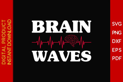 Brain Waves SVG PNG PDF Cut File SVG Creativedesigntee 